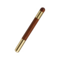 Best quality Luxury metal mini brass pen with custom logo gel ink copper wooden ball pen